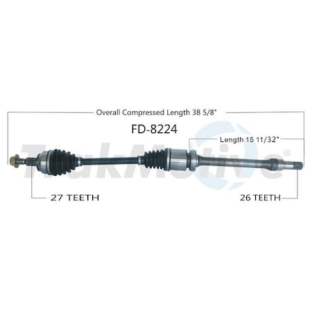 Surtrack Axle Cv Axle Shaft, Fd-8224 FD-8224
